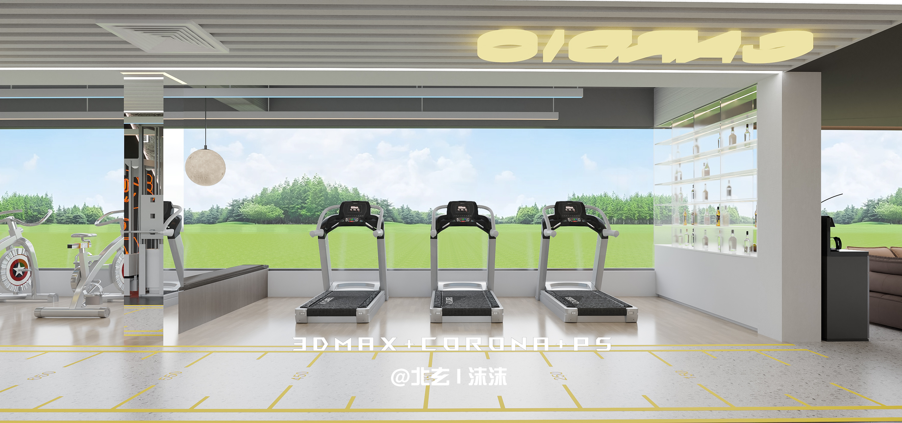 「光·氧」· 呼吸感健身美学空间-17