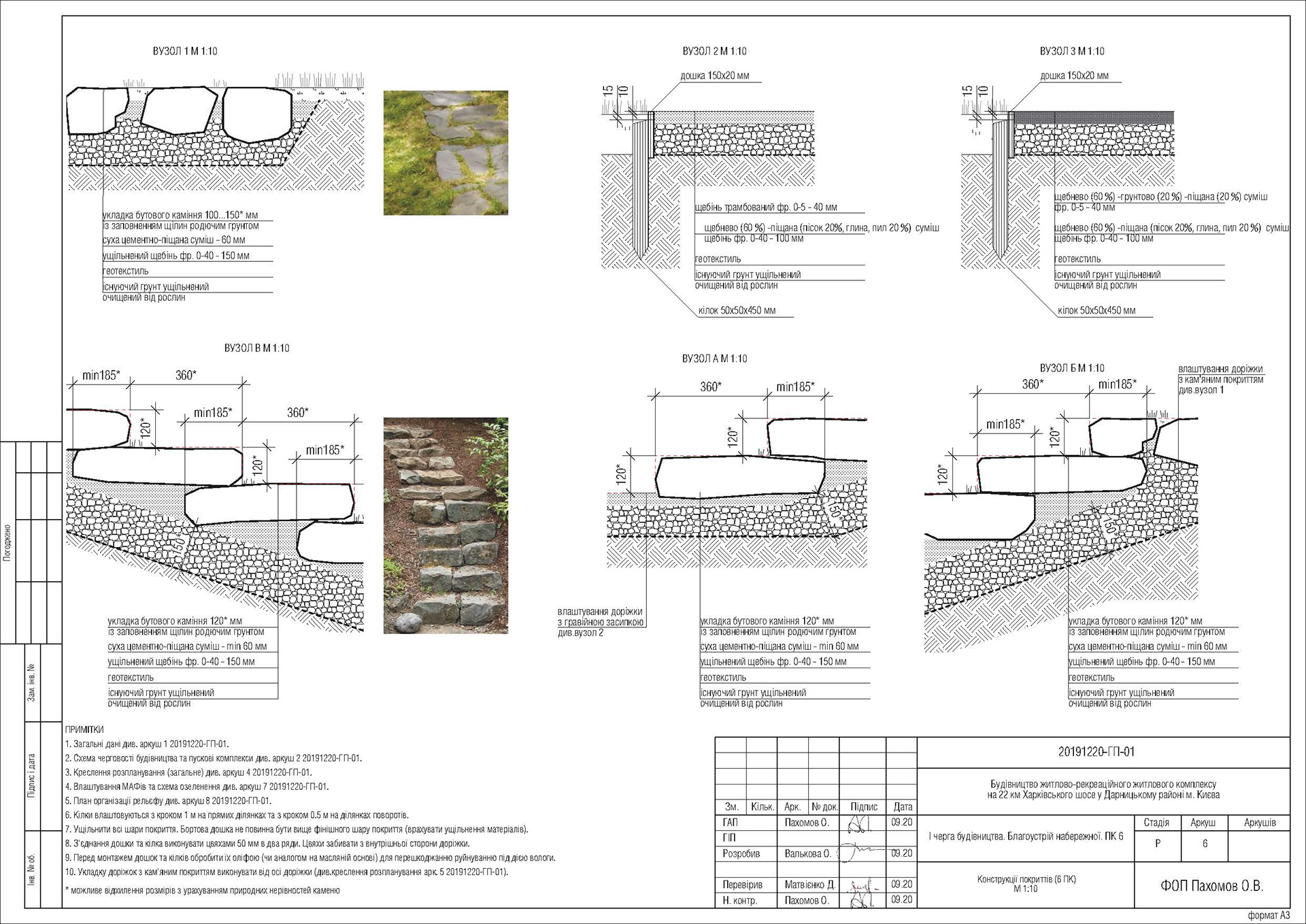 Control, verification&correction of drawings. Landscape-35