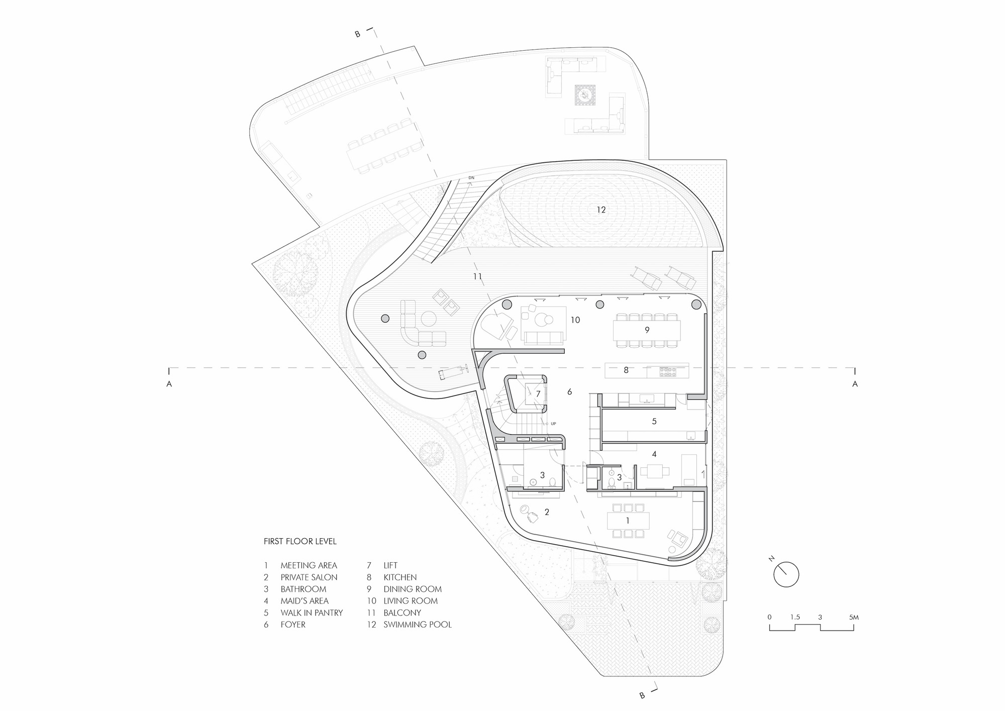 V 形高脚屋丨印度丨KThengono Design Studio-5