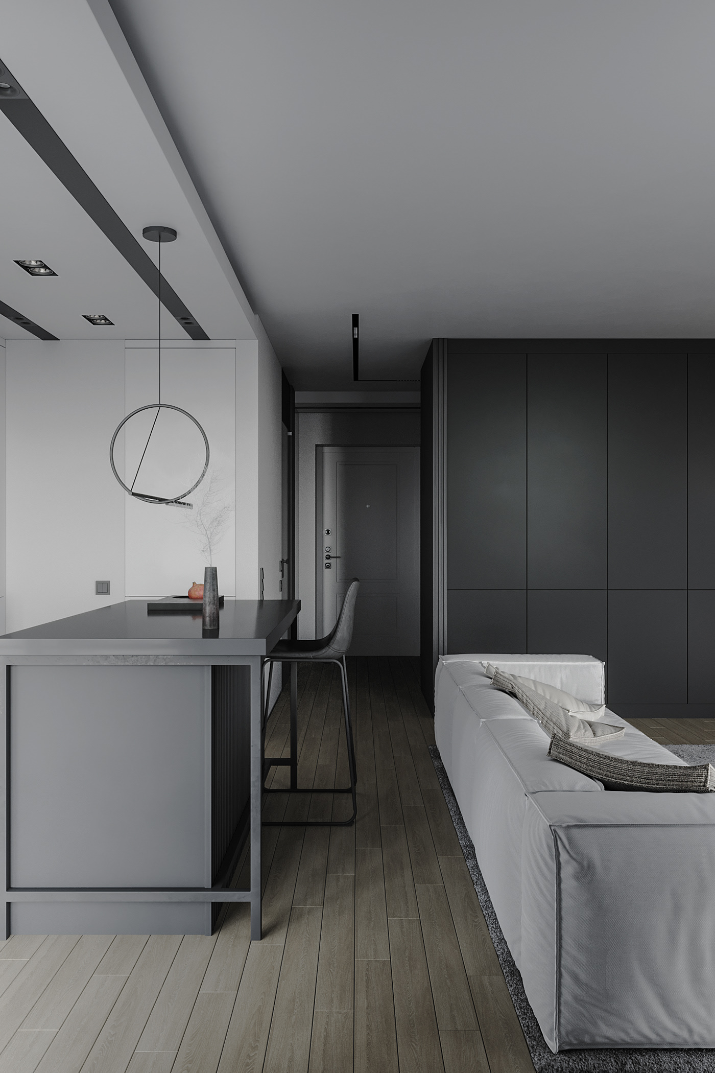 高级灰调子 简约空间-3