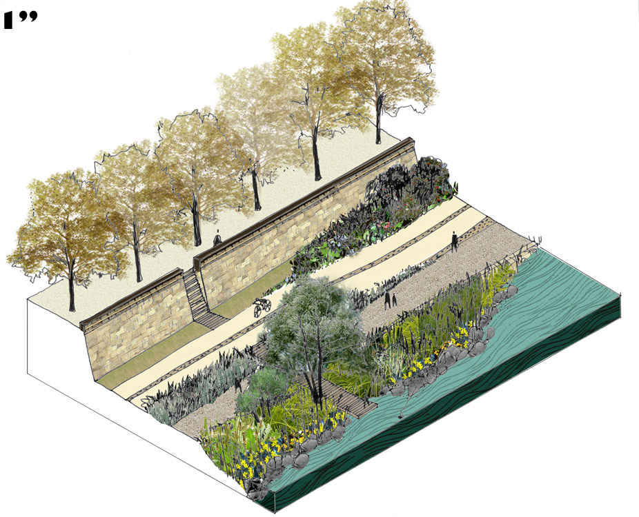 里昂罗讷河畔景观设计-38