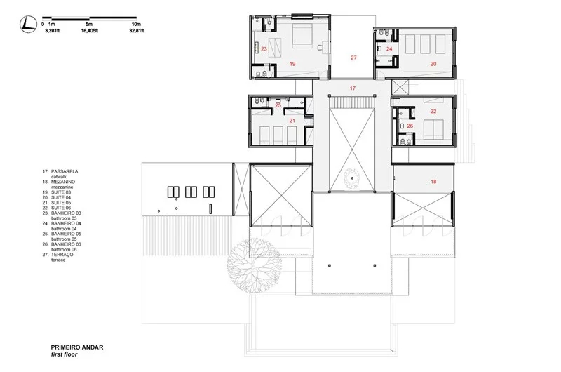 豪华别墅 现代风格巴西布拉干萨的Quinta da Baroneza住宅-7