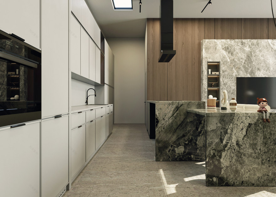 Streamlined Serenity: A Modern Open-Plan Design-9