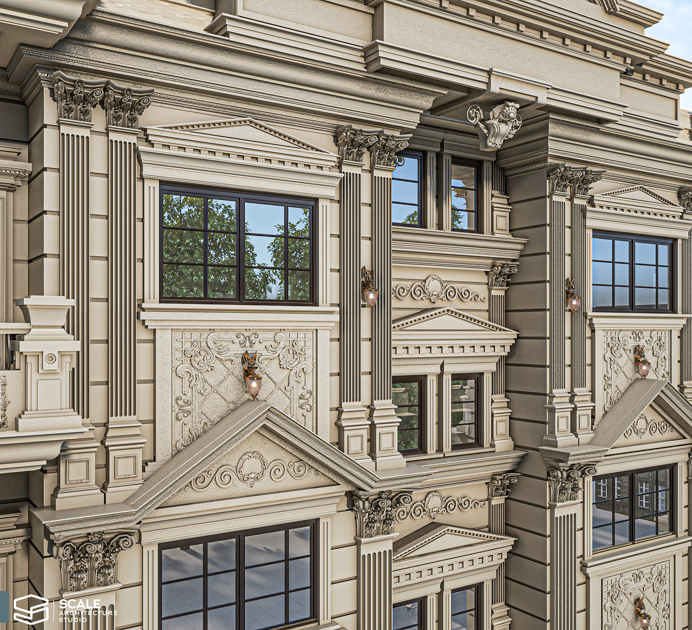 classic buliding facade design-5