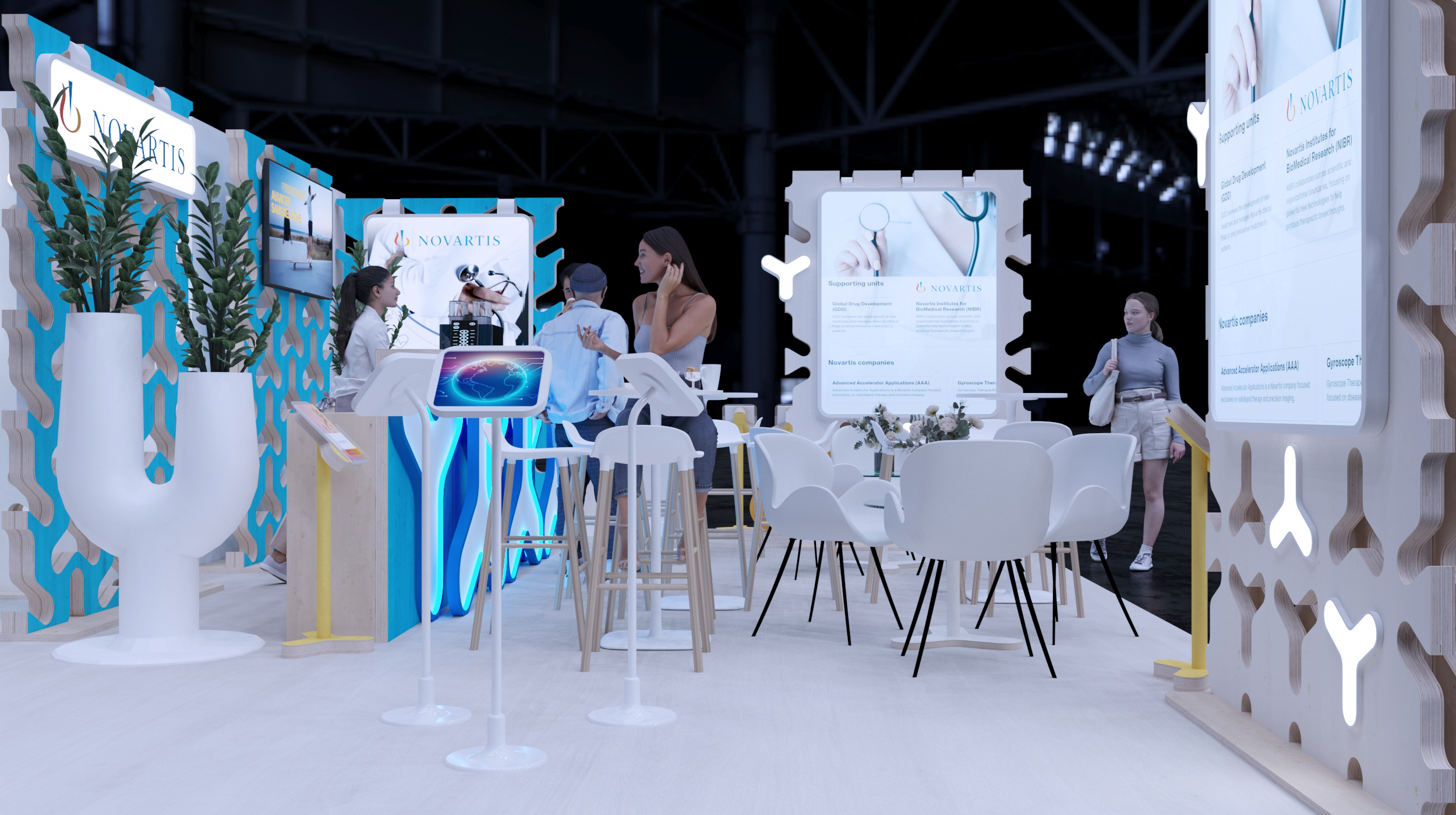 Novartis. Modular exhibition stand, 72 sq.m.-8