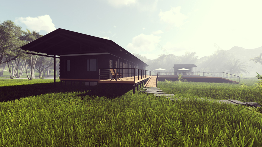 泰国清迈山间飘浮别墅,自然与传统共生-0