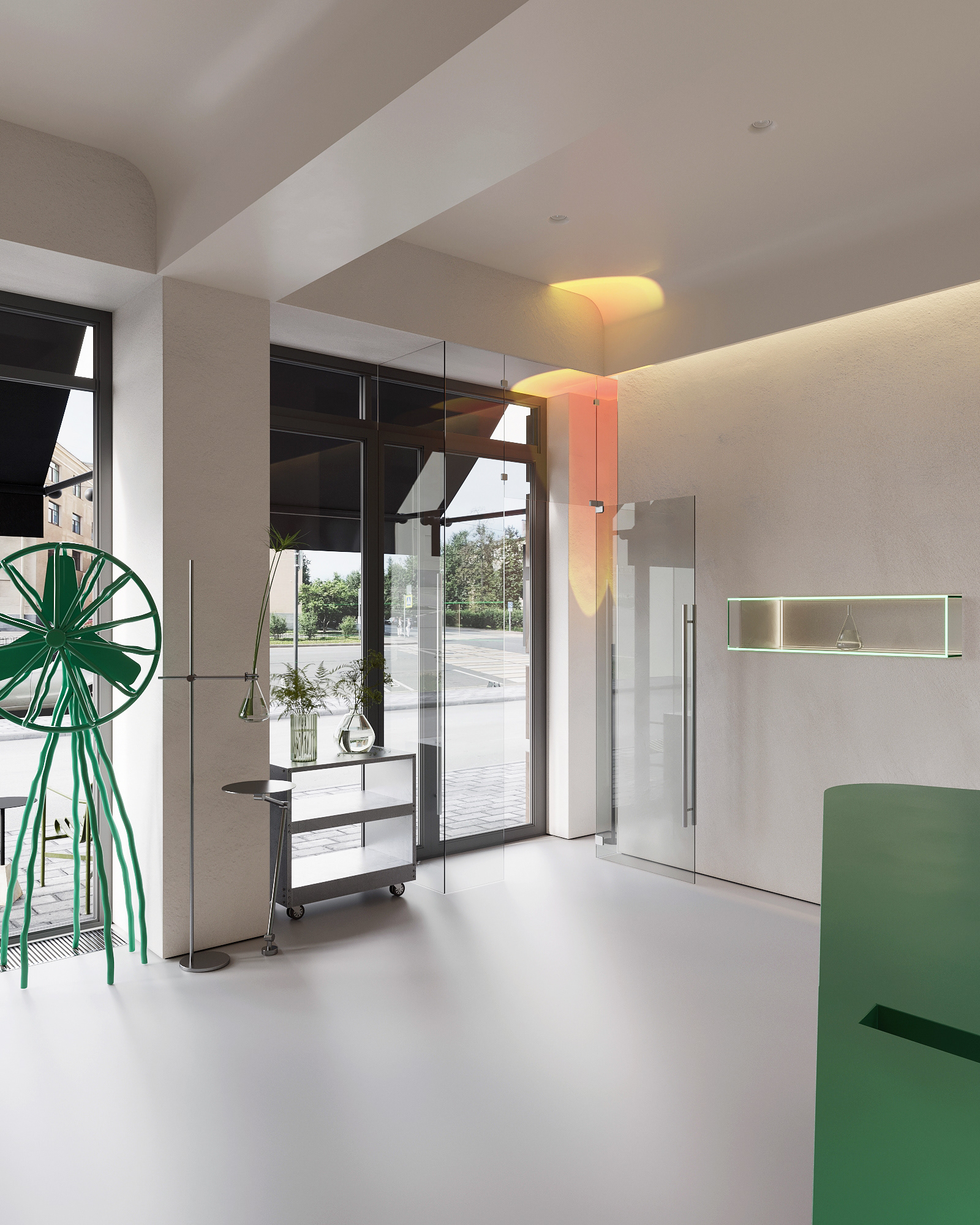 极简风商业空间表现丨中国合肥丨鹏大空间设计表现-12