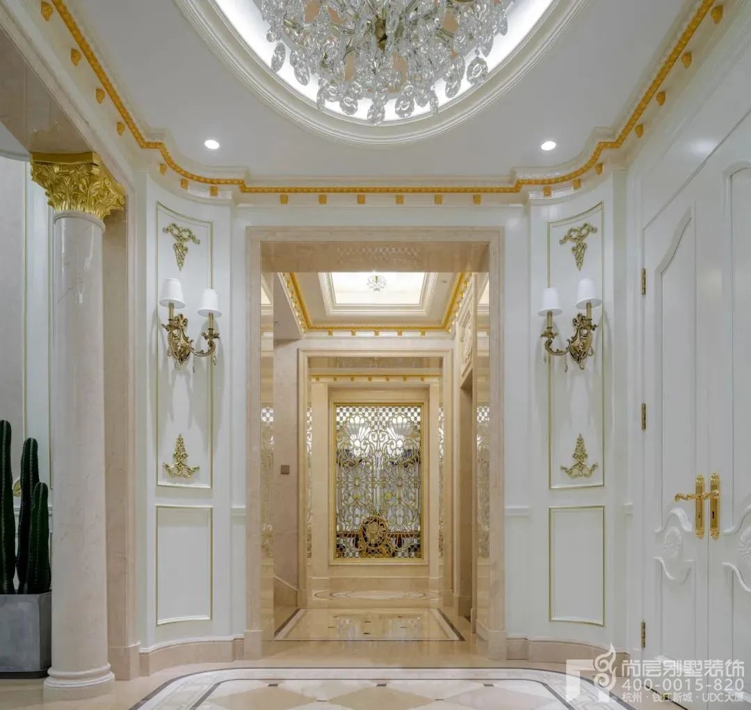 新古典主义 1200㎡独栋别墅设计丨尚层别墅装饰-17
