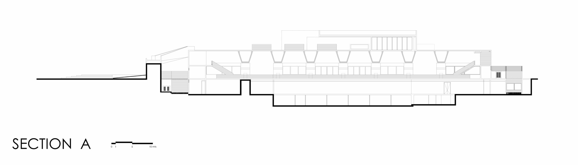 智利森林中的圣乔治学院体育馆-55