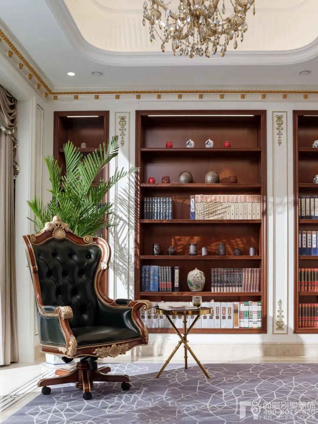 新古典主义 1200㎡独栋别墅设计丨尚层别墅装饰-34