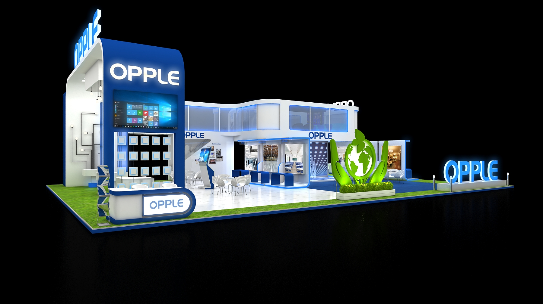 OPPLE exhibition stall design 280sqmtr. with mezzanine-8