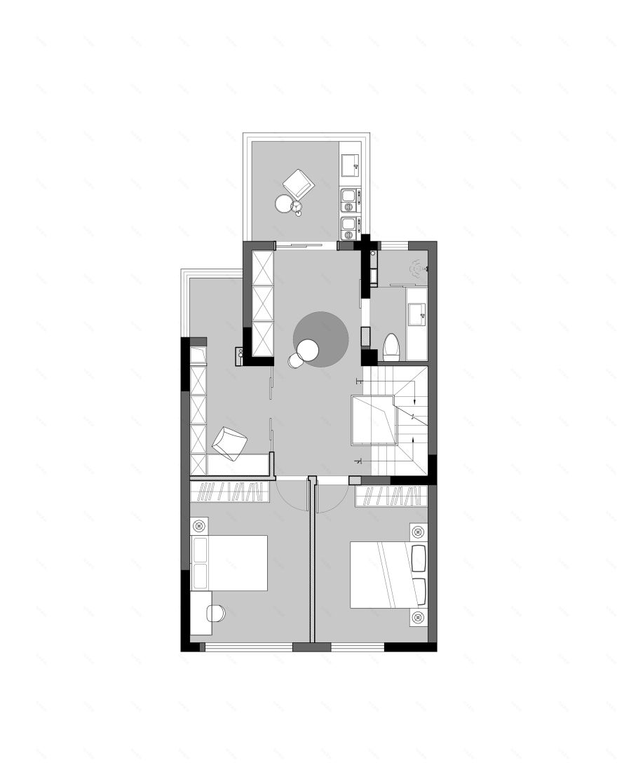 极简自然的四层住宅丨唐士力,程沁-11