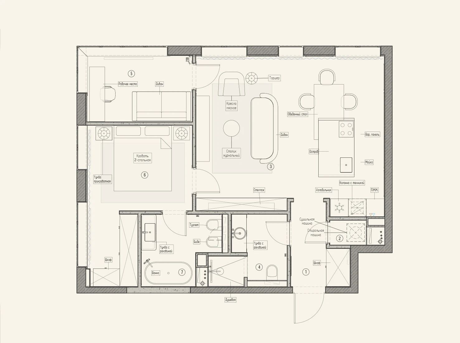 West Garden 1 轻法公寓丨俄罗斯丨Balcon Studio-29