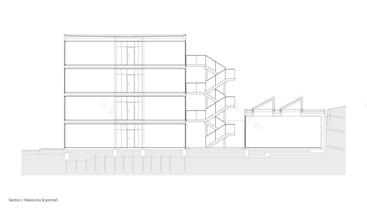 捷克布拉格四层狭长住宅-20