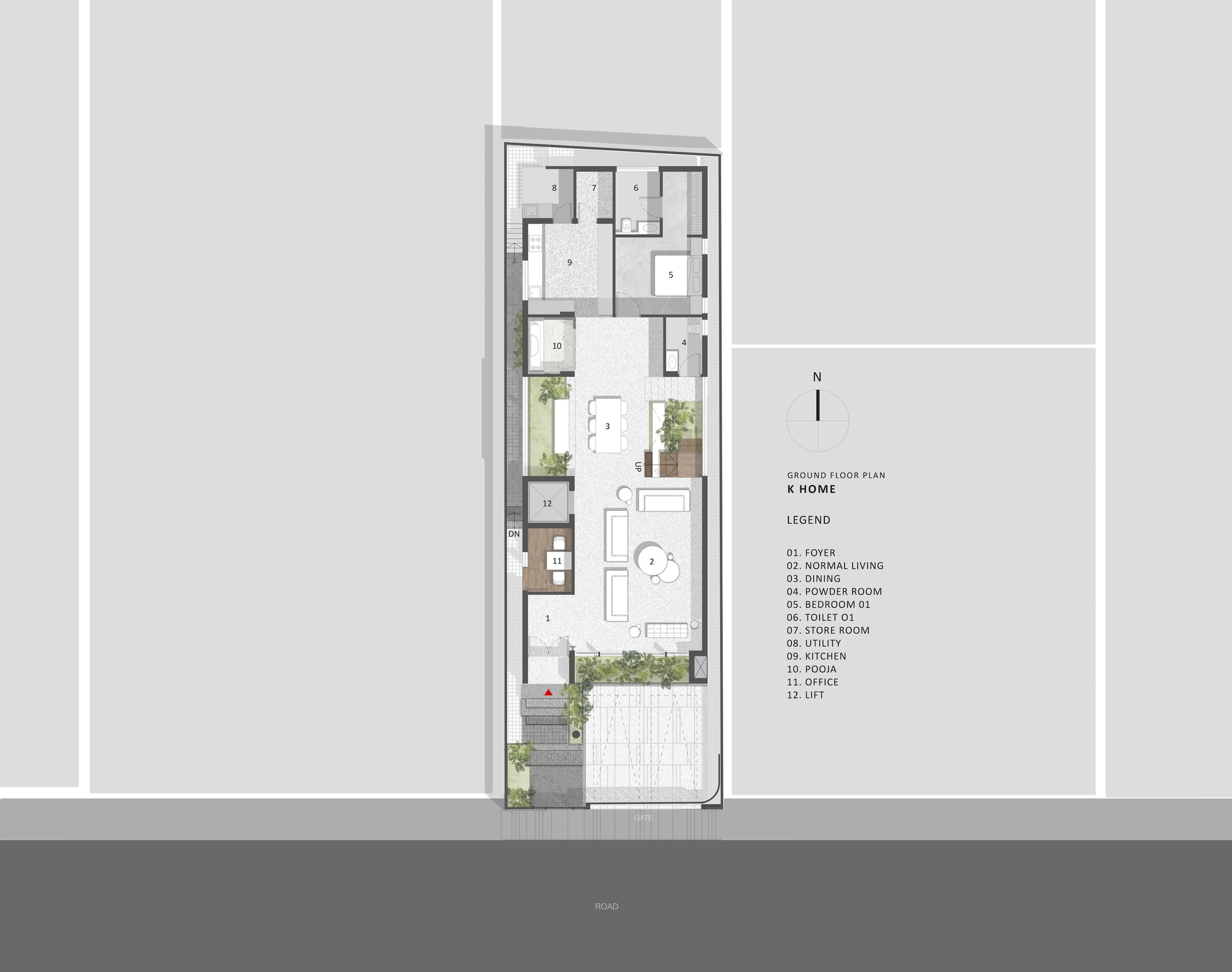 家 或 住所 或 家庭丨印度丨Cadence Architects-30