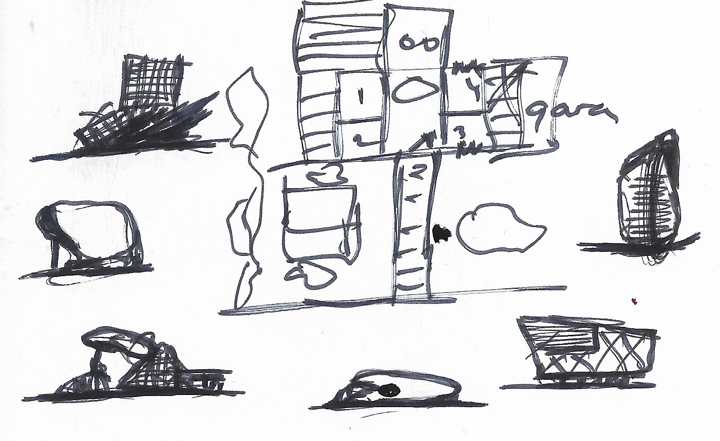 Architectural sketches-6