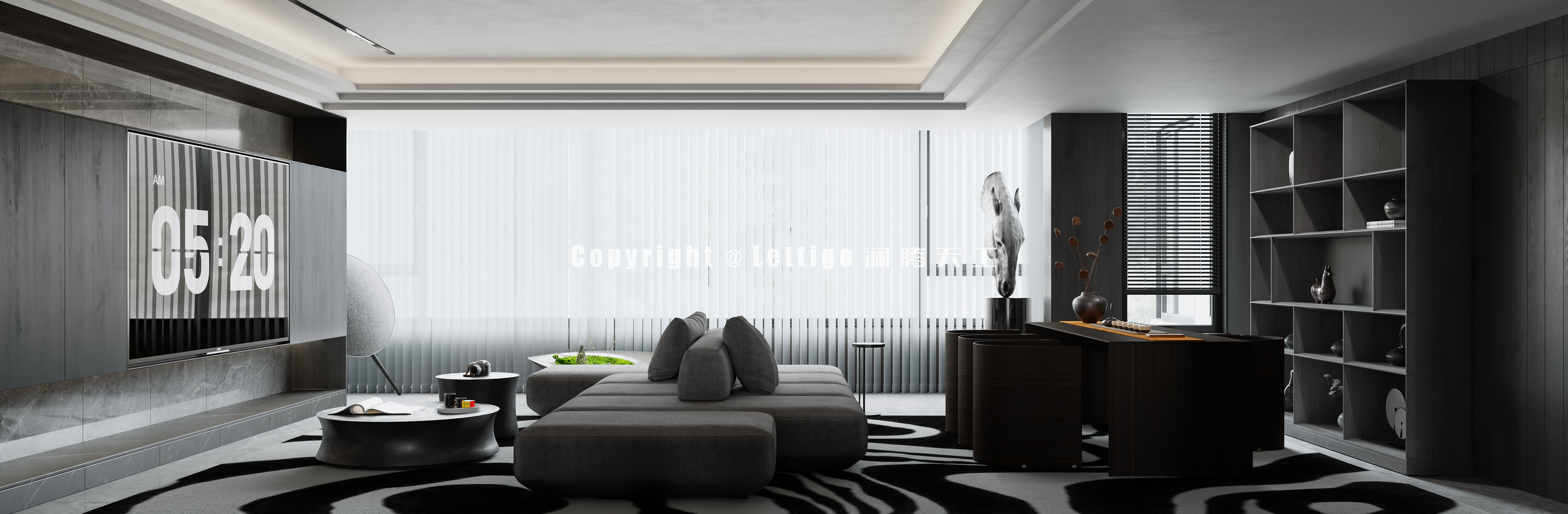 现代暗黑风，黑色作为主基调，打造酷黑霸总风-13