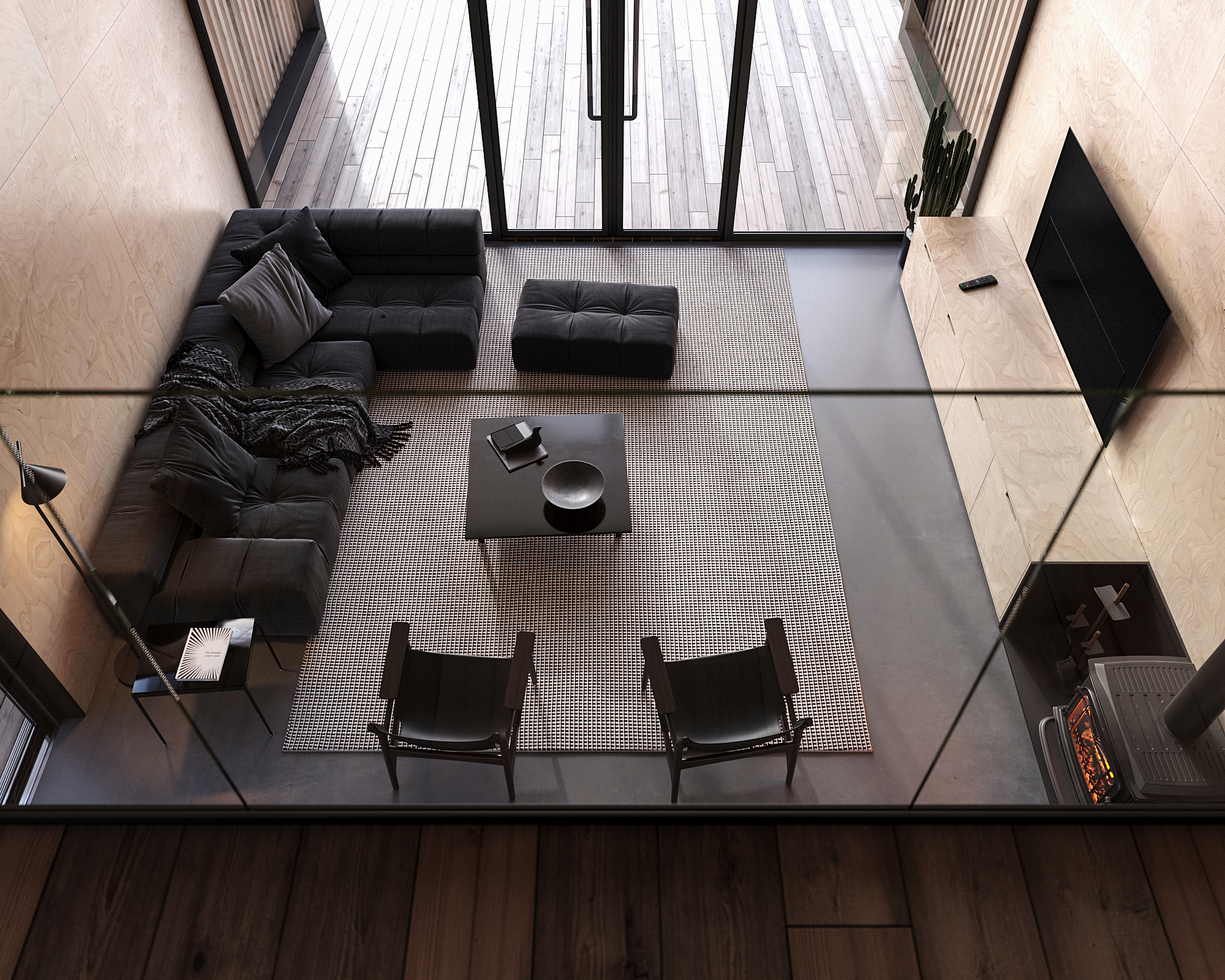 Barn House Interior — Concept Design & Visualization-4