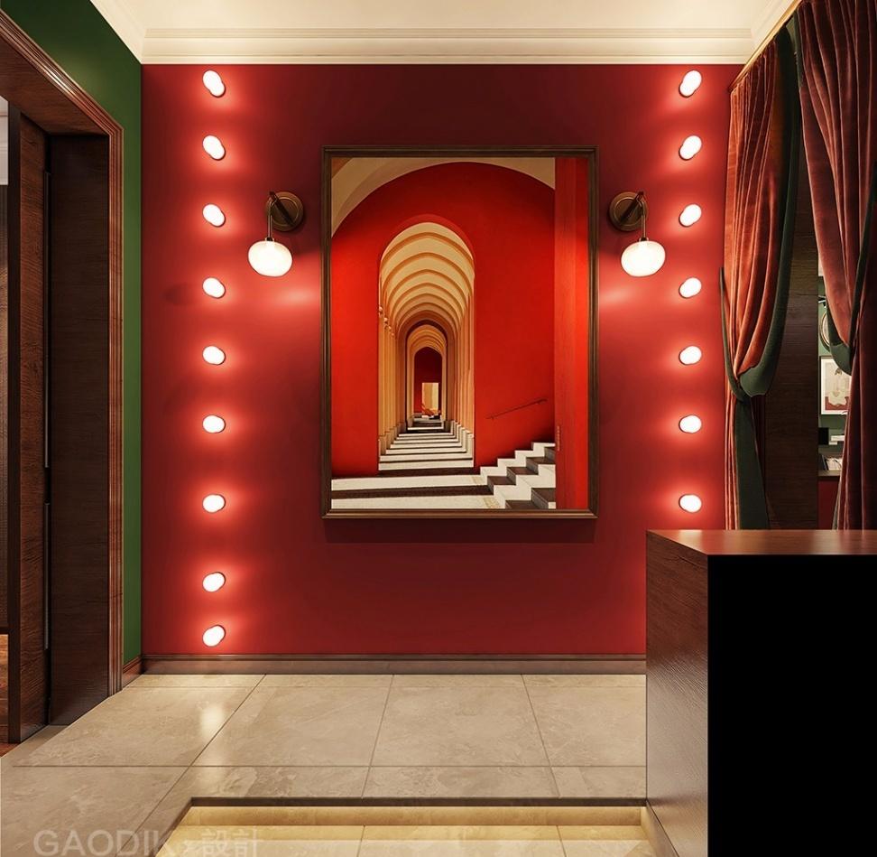 英伦复古融入 ArtDeco,打造戏剧性家居空间-4