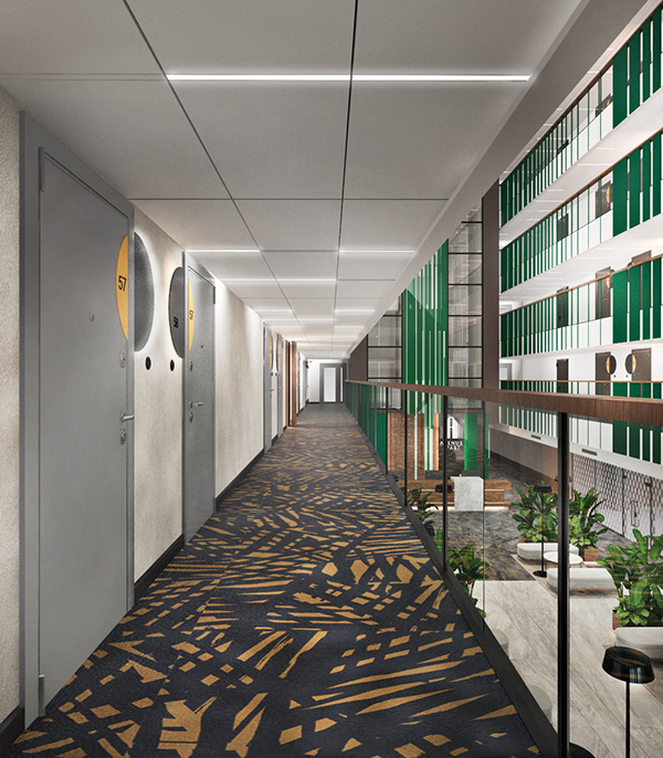 酒店大堂设计丨RedLine 设计工作室-6