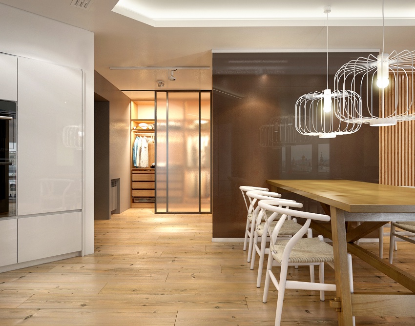 格局不方正有解！乌克兰99㎡北欧风公寓  LeoDuk-7