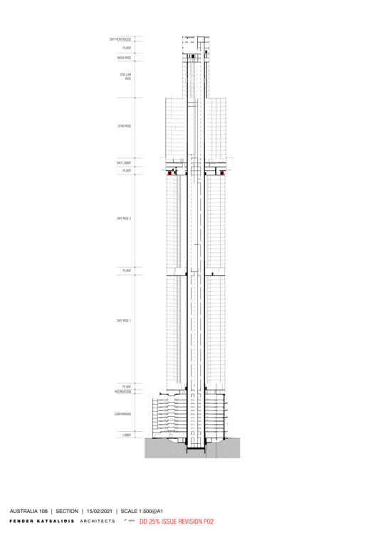 澳大利亚 108 号摩天大楼丨澳大利亚墨尔本丨Fender Katsalidis Architects-36