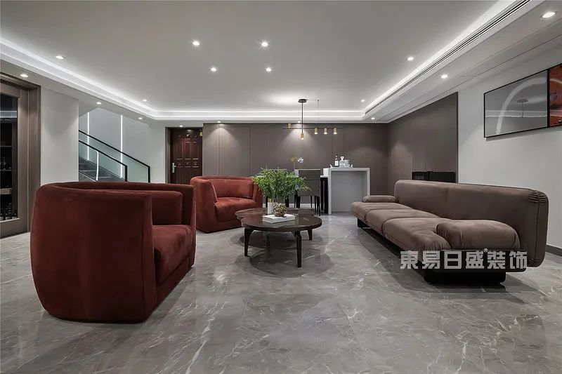 500㎡美式风实拍，瞳孔里开出烟灰色的花朵-23