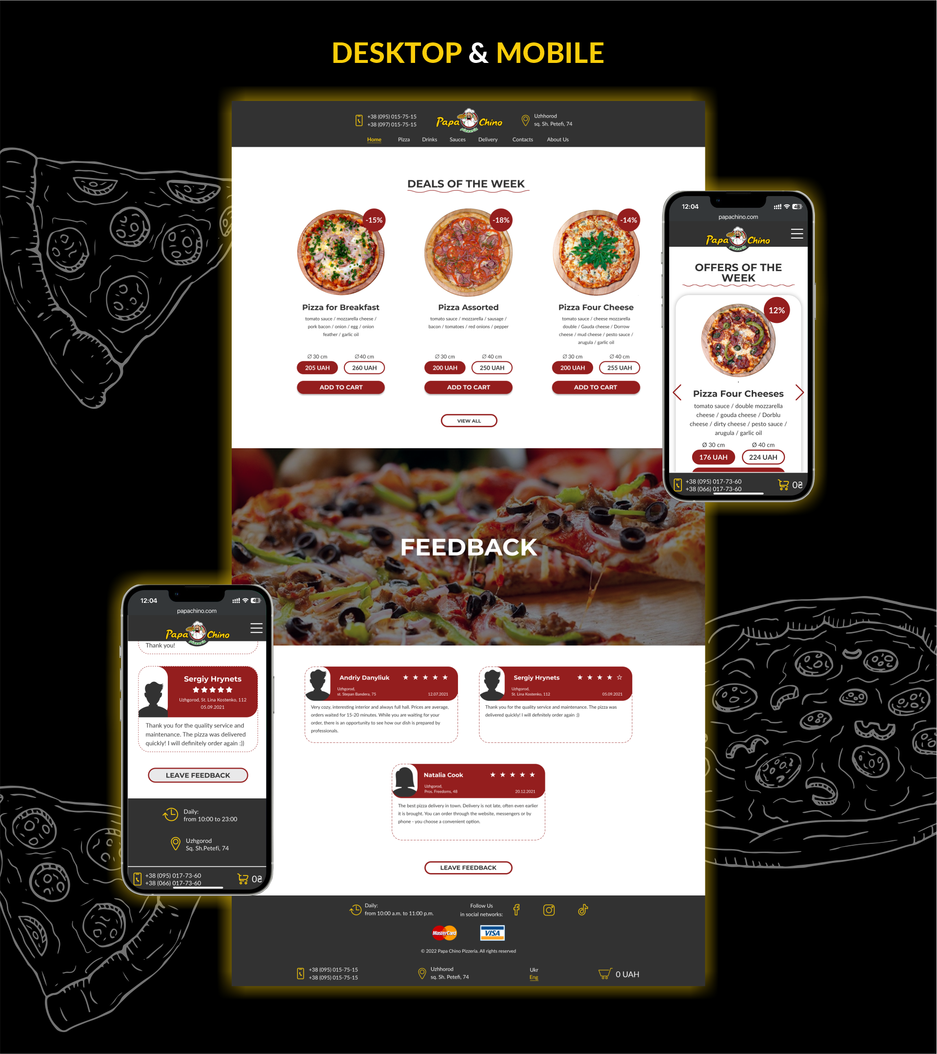 Papa Chino Pizzeria网站设计-2