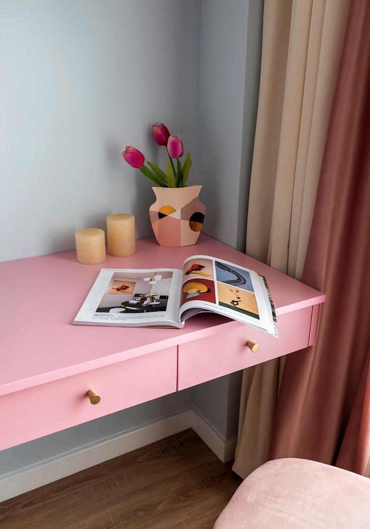 重庆初晨设计 · 童话粉色调平层空间-50