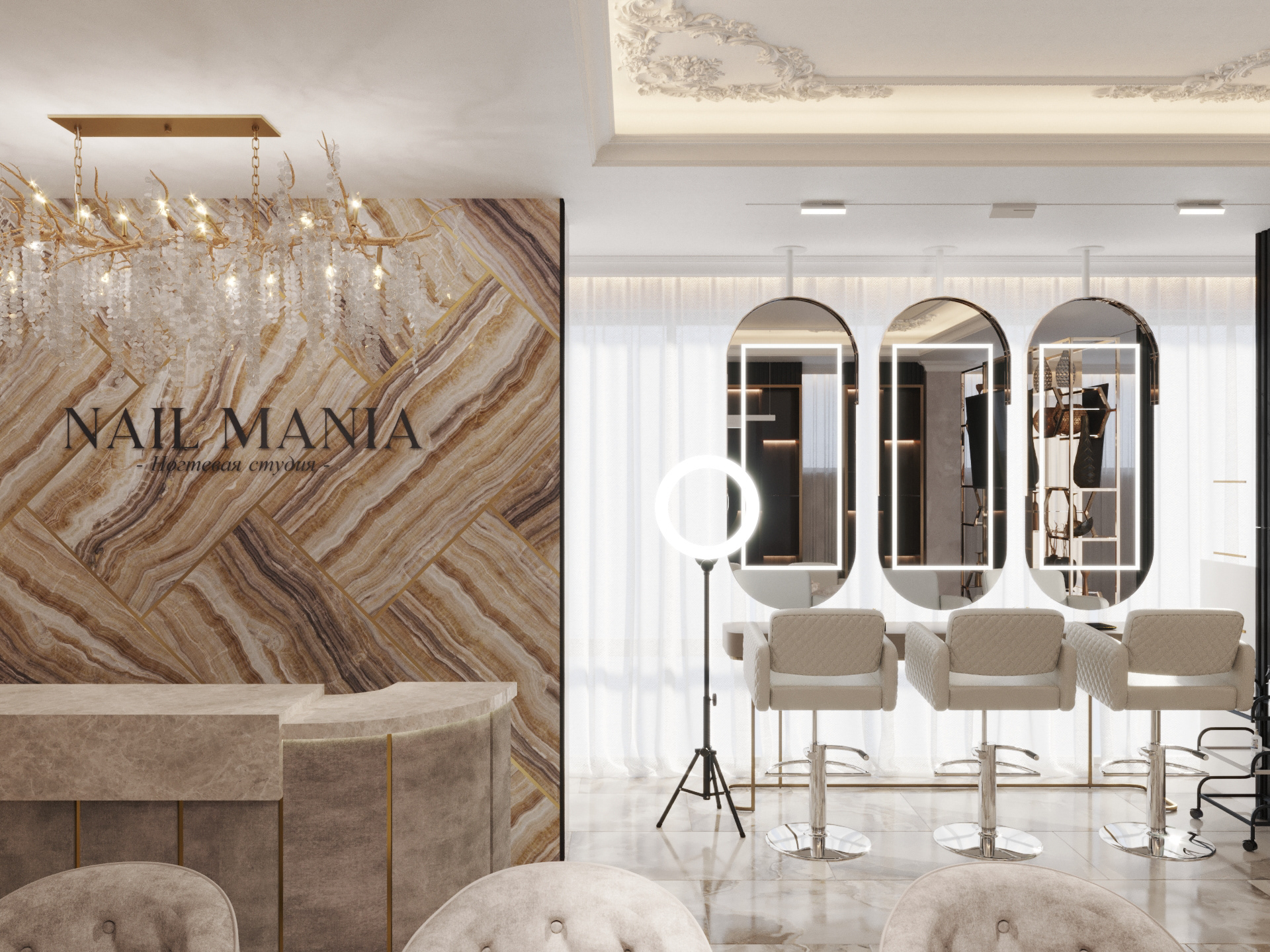 Nail Mania · 奢华美容沙龙设计丨SOIA Design-13