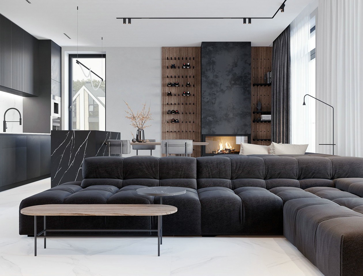 乌克兰基辅 132平米简约公寓-0