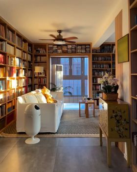 长在审美上的|||满墙书柜