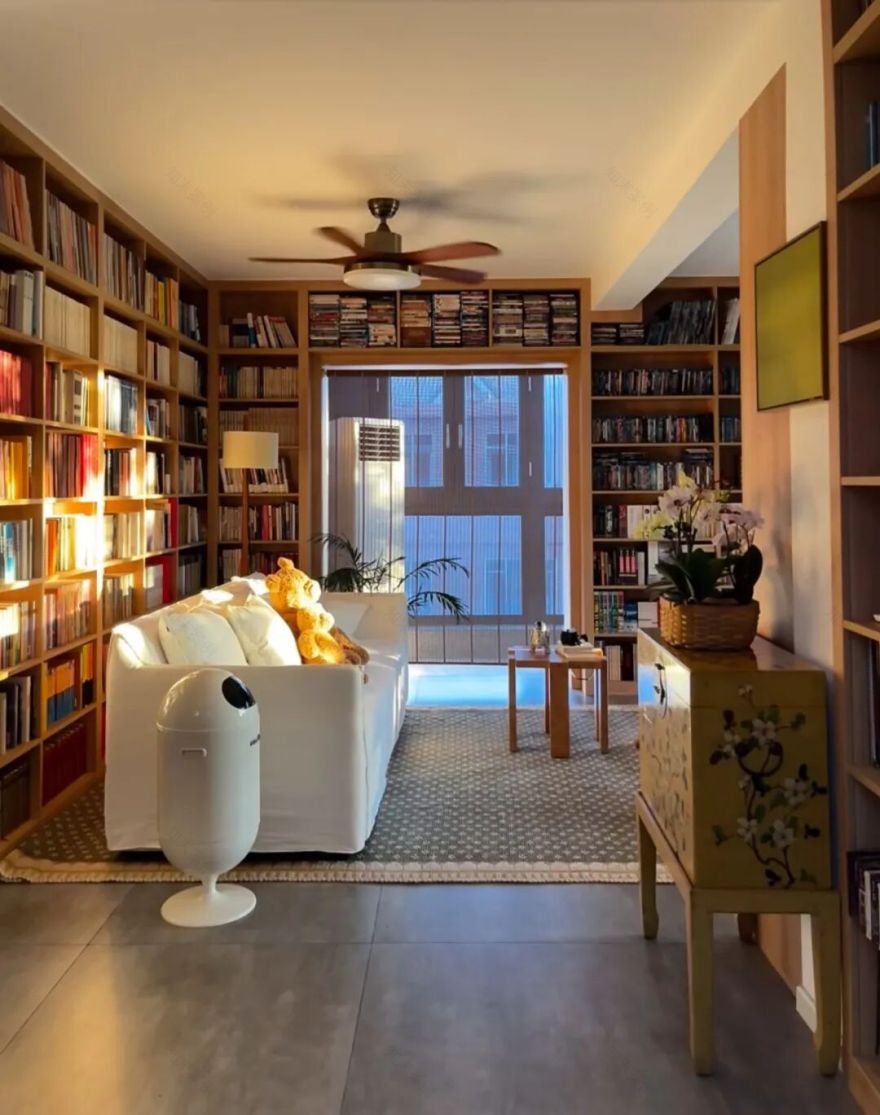 长在审美上的 满墙书柜-33