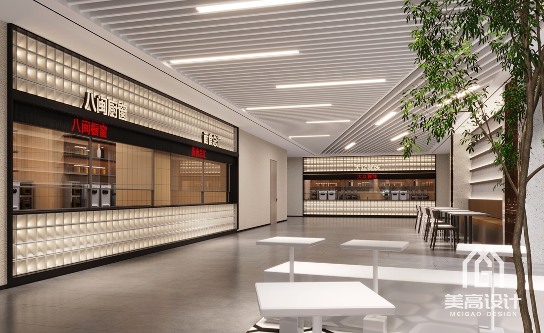 泉州师范学院食堂装修设计-4