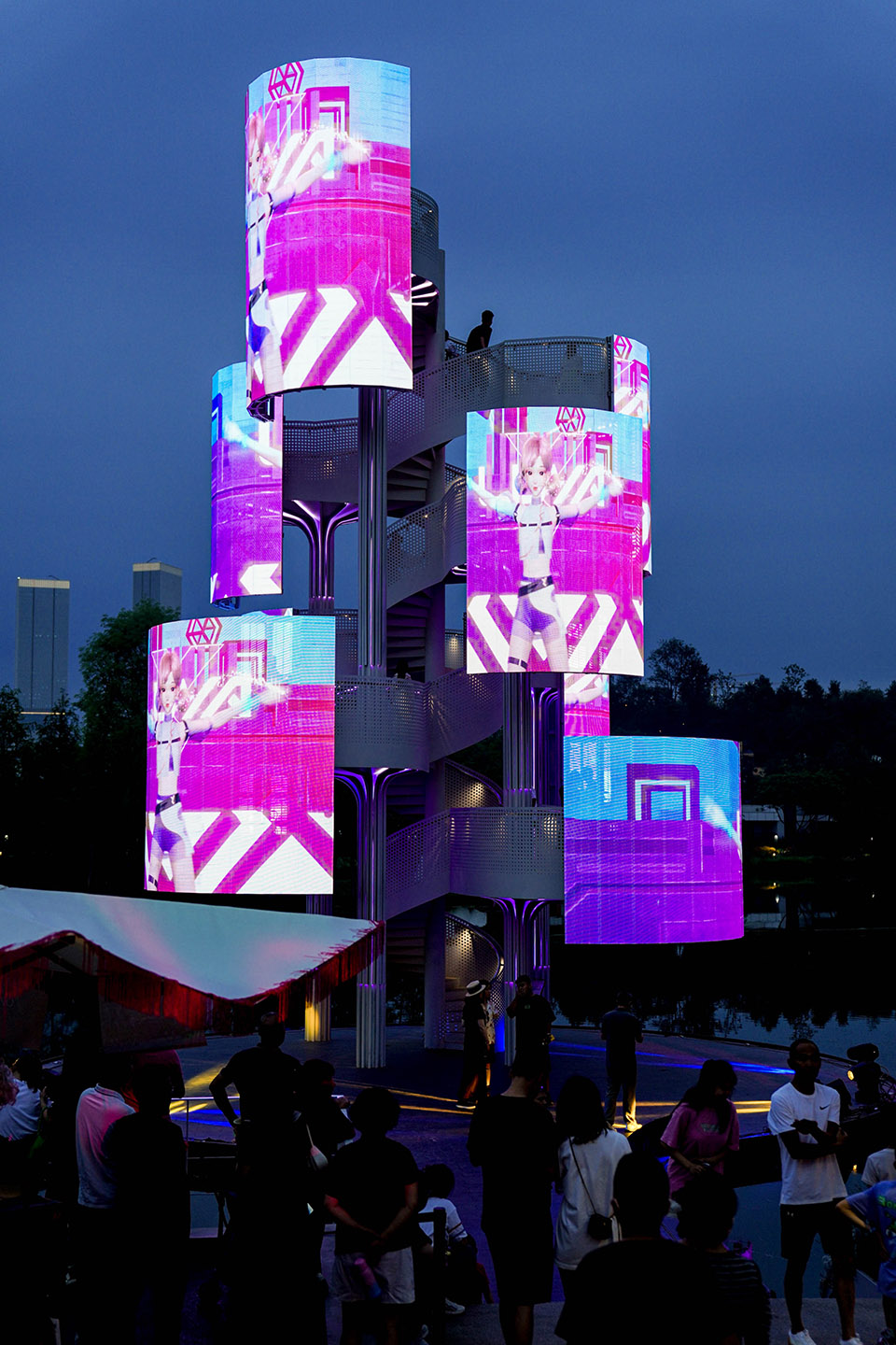 成都麓湖生态城生命塔装置丨中国成都丨万华研发及景观中心-34