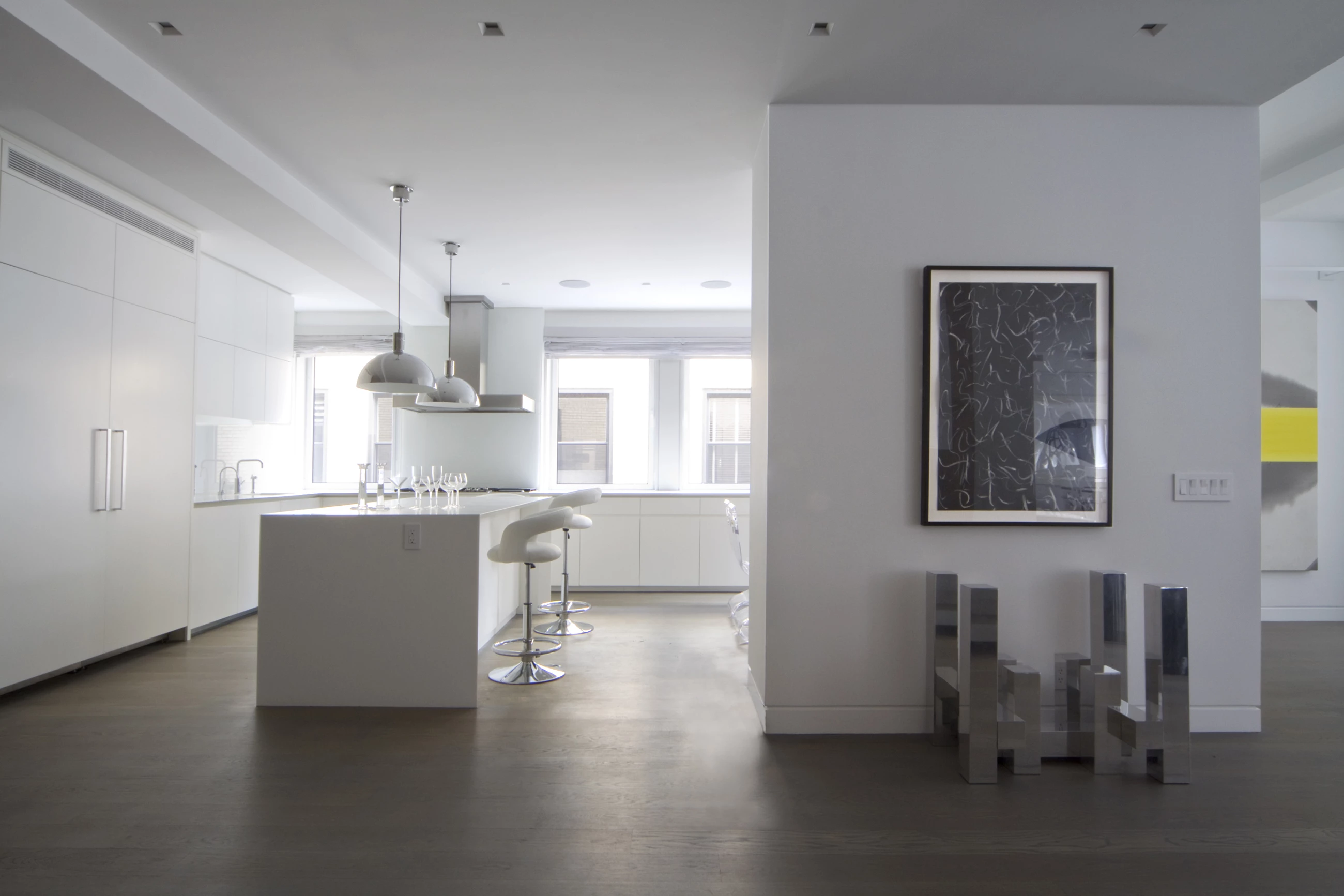 纽约 70 街复式公寓 | Space4Architecture 打造连通两层的无遮挡 loft 空间-9