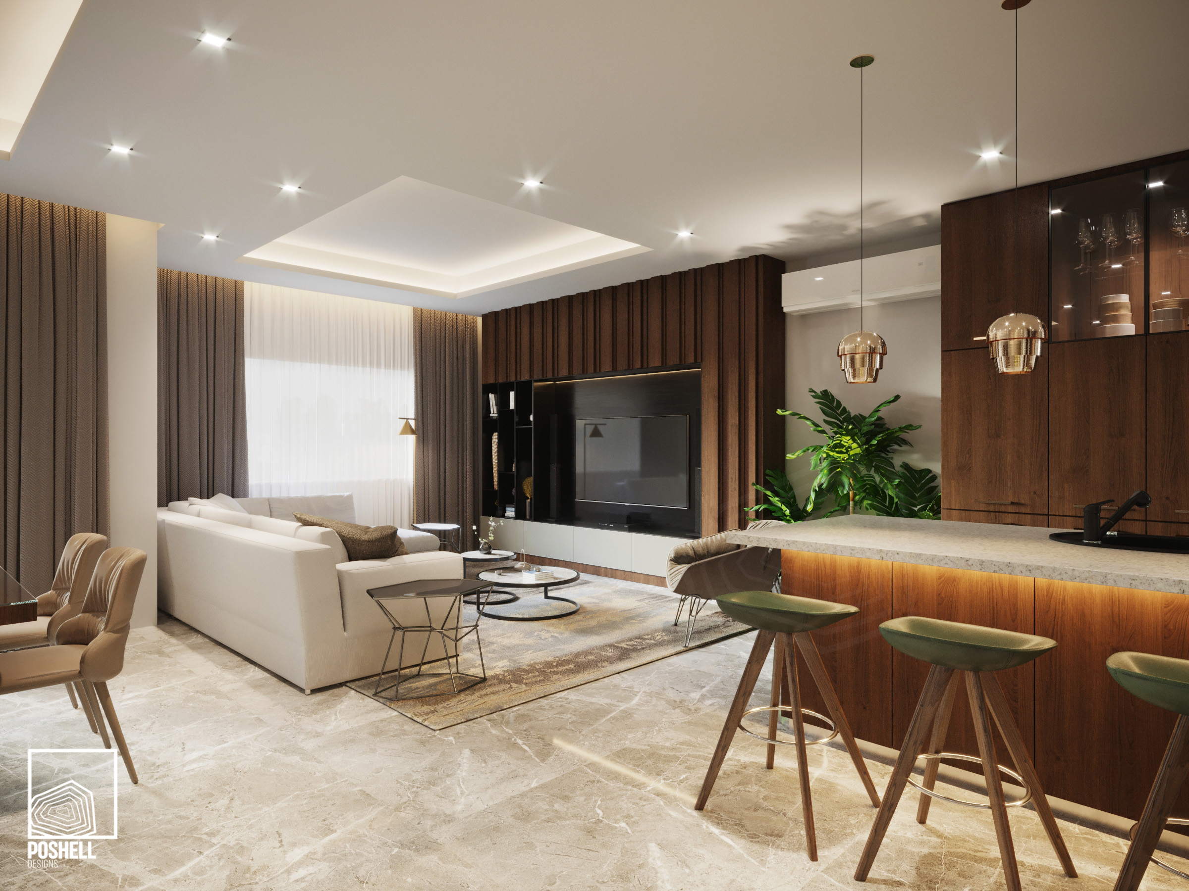 私人住宅别墅 360 度全景展示丨埃及开罗-17