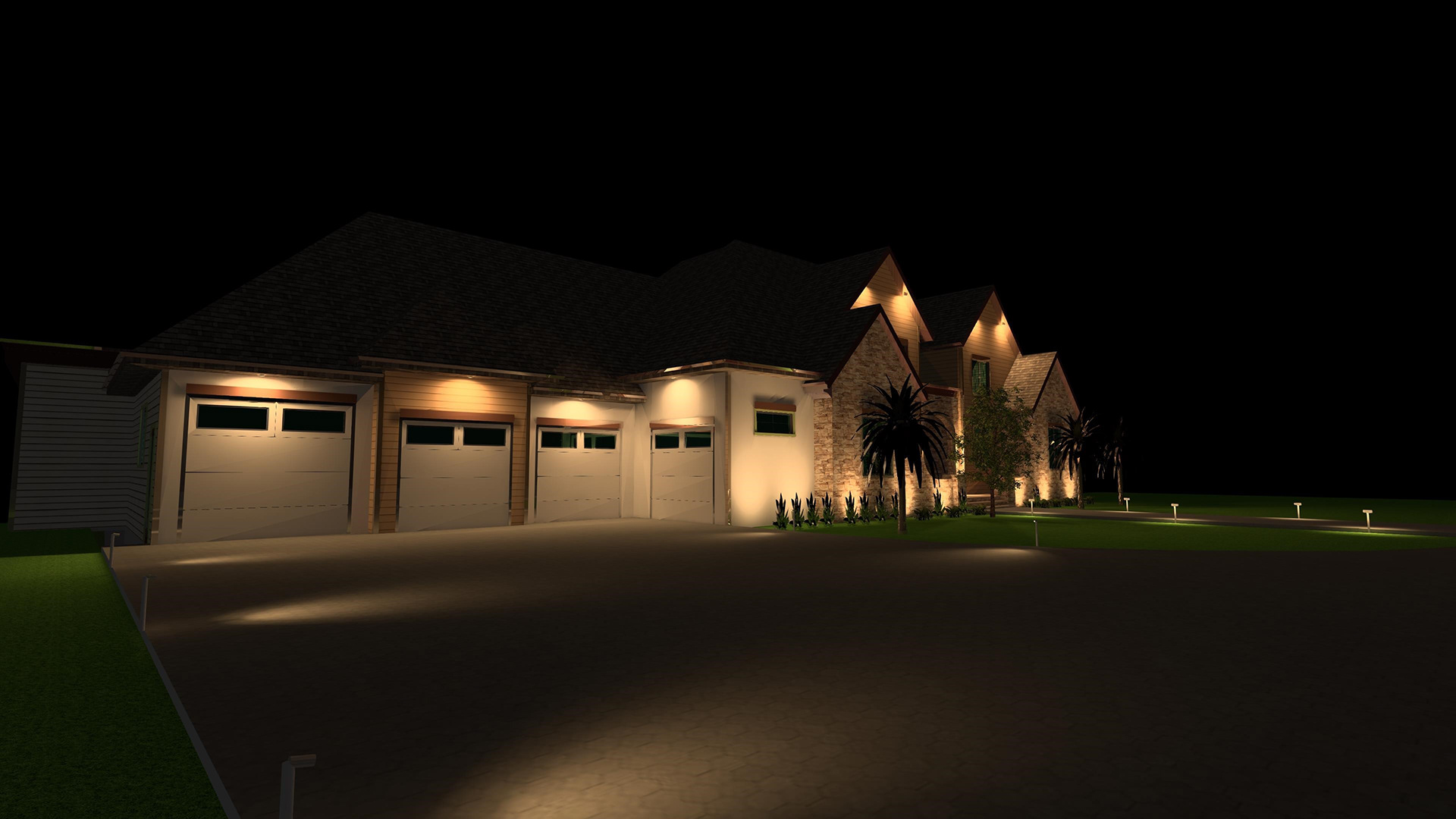 Landscape Lighting Plan with Dialux-1