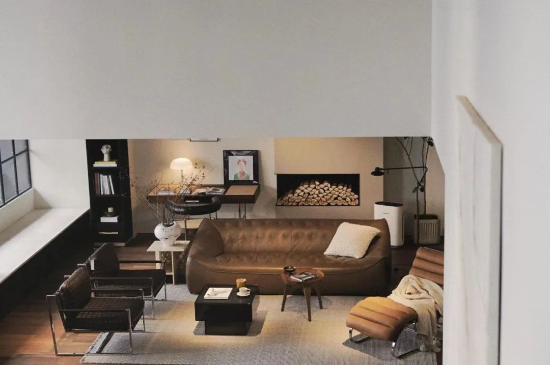 美拉德风秋日家装丨高灰别墅大宅设计-40