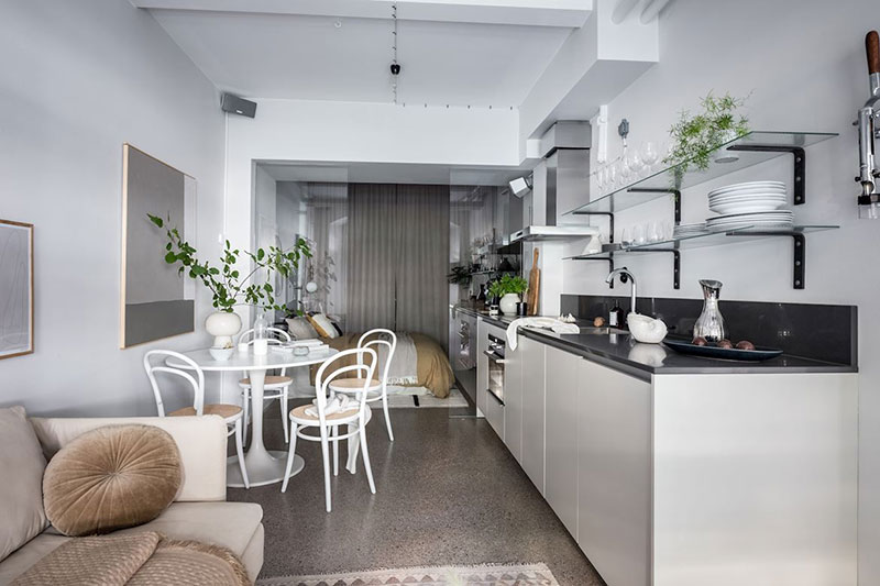 瑞典白色公寓，一窗一镜尽显经典魅力-5