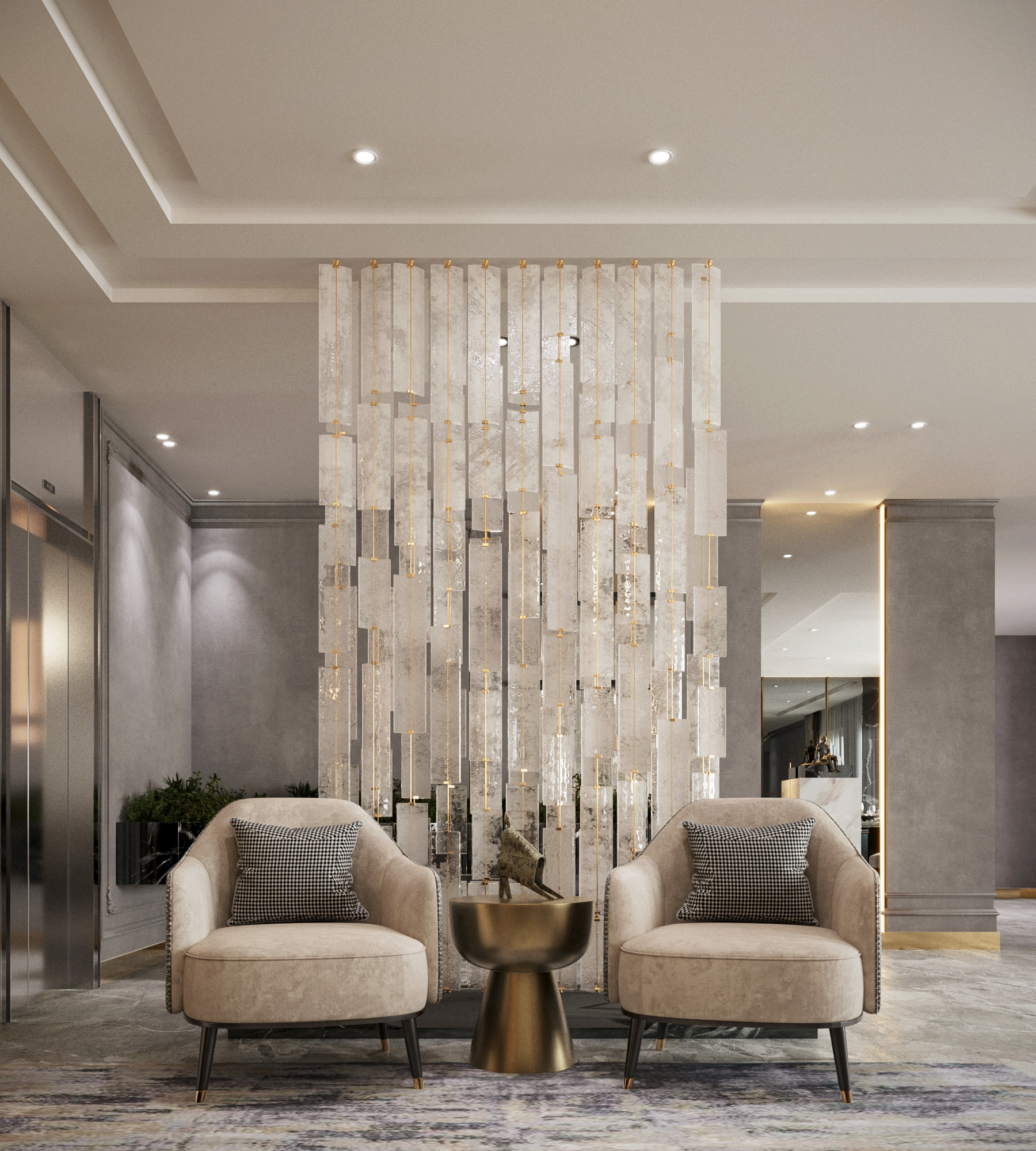 接待家庭客厅丨沙特阿拉伯丨Sara Lotfy-10