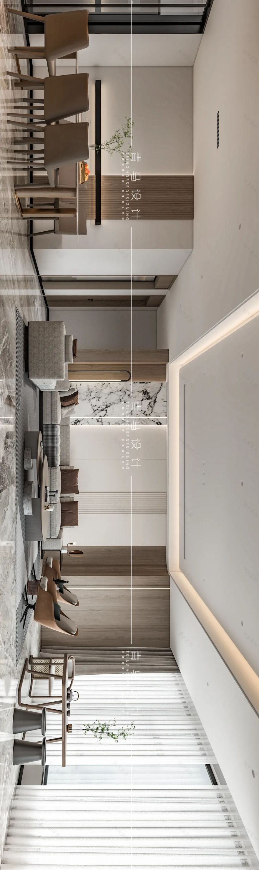 龙湖景粼天序现代平层丨中国西安丨青马别墅设计-13