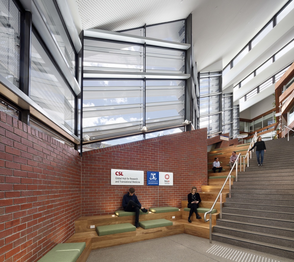 墨尔本 Bio21 研究所 | 动态合作空间与自然环境的完美融合-17