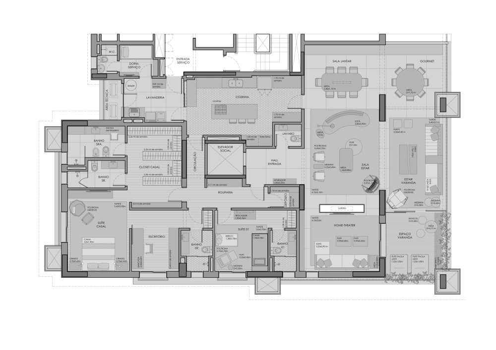 巴西 KTS 公寓 | 北欧风情的现代绿意空间-28