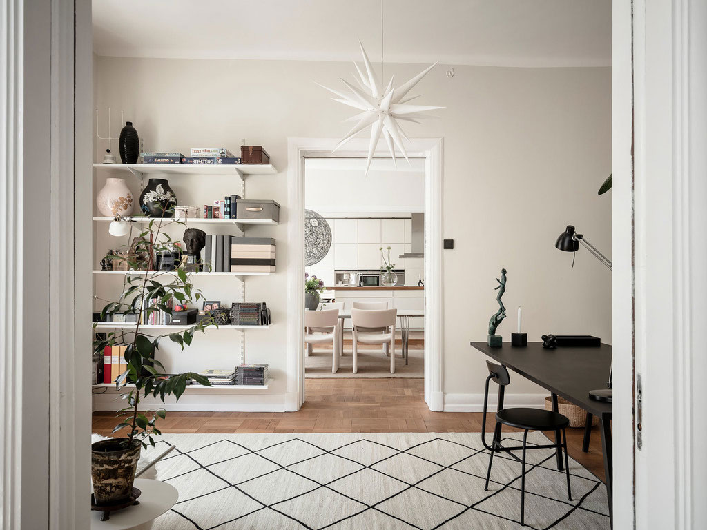 瑞典宽敞明亮的优雅公寓设计-19