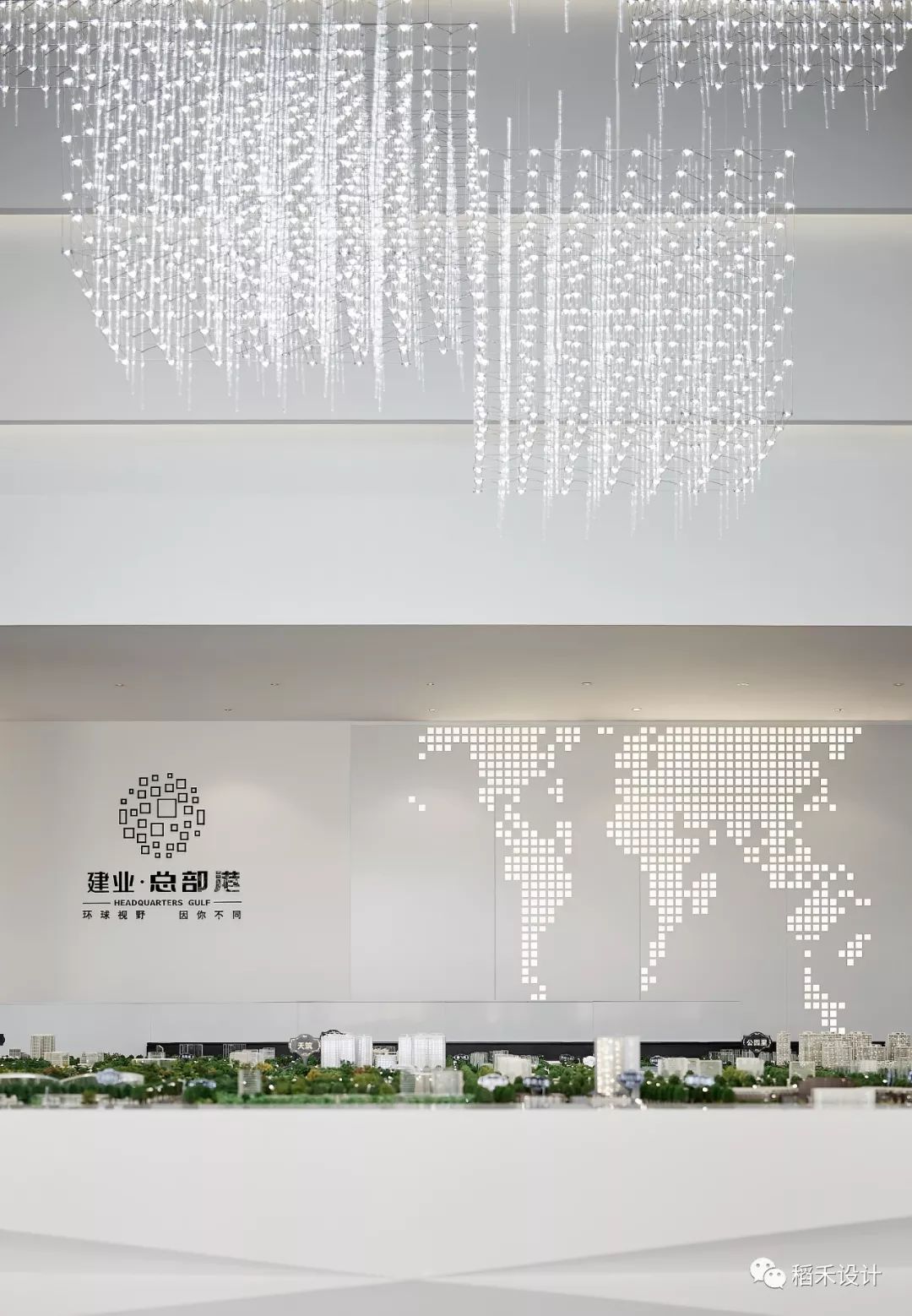 建业总部港售楼部 | 未来科技空间的艺术演绎-12