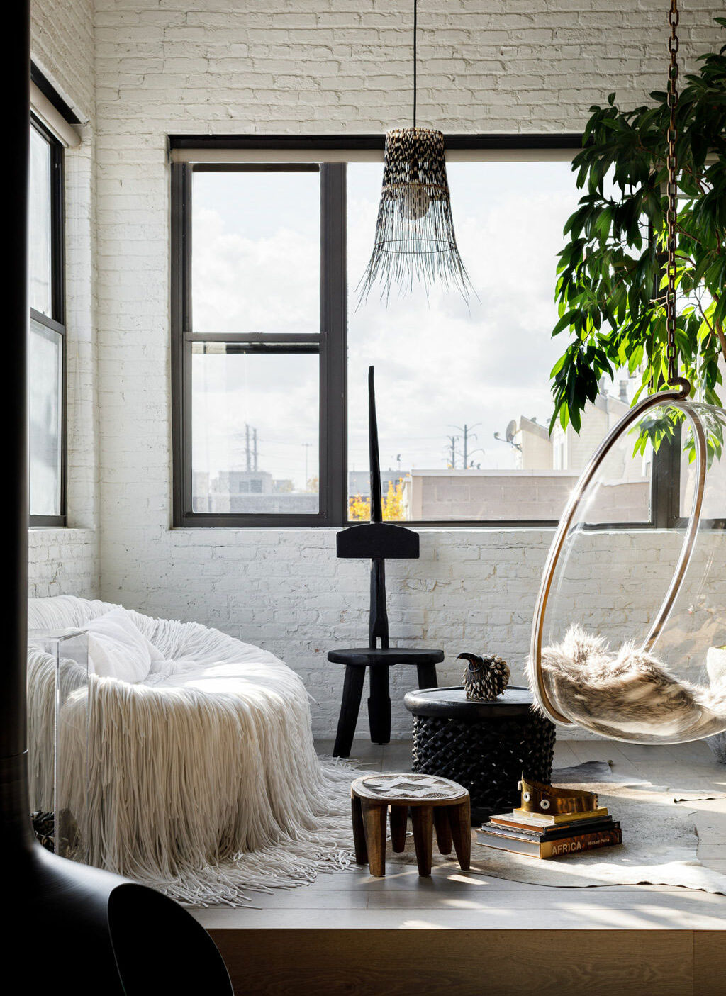 芝加哥设计师 Aimee Wertepny 的波西米亚风格阁楼设计-7