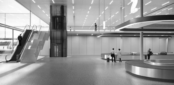 ОмскФёдоровка机场“冰雪像素化”项目丨俄罗斯丨Nefa architects-61