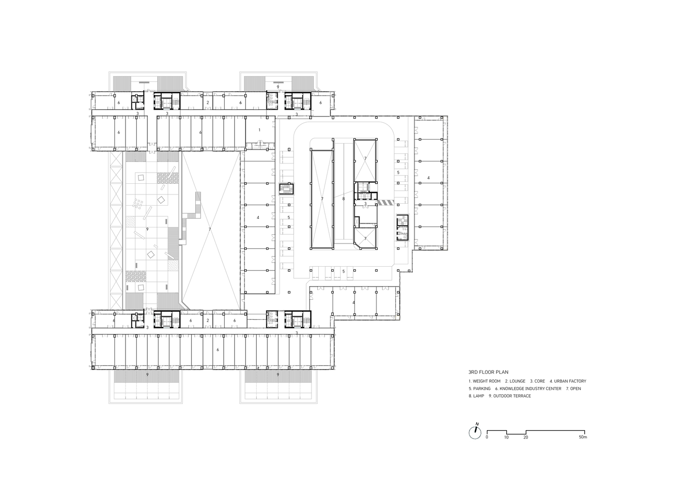 韩国 Yonginsi 吉洪商务园区多功能办公建筑丨KARO 建筑事务所-13