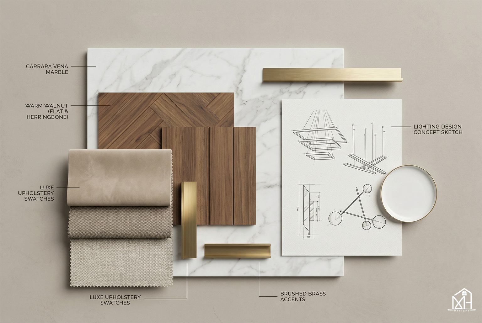 现代奢华起居与用餐空间-16